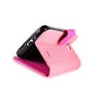 Coveron For Lg Optimus L90 Wallet Case Light Pink Hot Pink Credit Card Folio