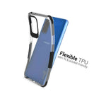 For Samsung Galaxy S20 Case Flexible Tpu Phone Cover Clear With Black Trim