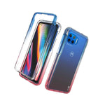 Pink Blue Case For Motorola Moto One 5G G 5G Plus Full Body Slim Phone Cover