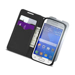 For Samsung Galaxy Ace Nxt Wallet Case Black Folio Screen Protector Pouch