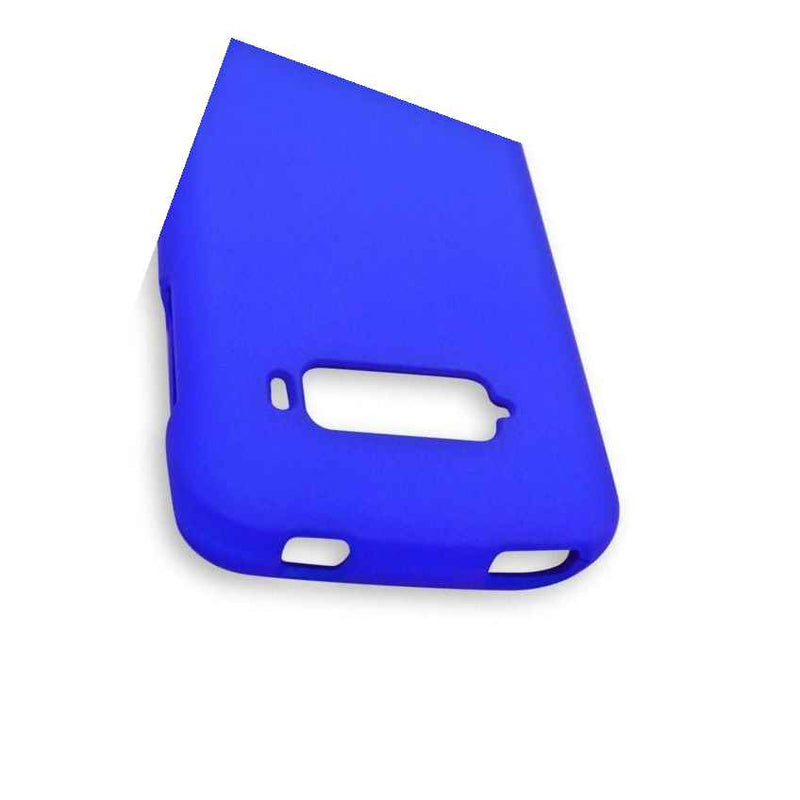Blue Case For Zte Imperial N9101 Hard Rubberized Snap On Phone Cover