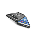 Tough Protective Ring Phone Cover Case For Samsung Galaxy A5 2017 Gray Black