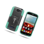 Coveron For Alcatel One Touch Fierce 2 Pop Icon Case Hard Cover Teal Black