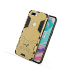 For Oneplus 5T Hard Case Gold Black Hard Slim Hybrid Kickstand Phone Cover