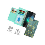 Almond Blossom Rfid Blocking Pu Leather Cover Wallet Phone Case For Nokia C2