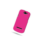 Hot Pink Case For Blu Dash 4 5 Hard Rubberized Snap On Phone Cover
