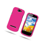 Hot Pink Case For Blu Dash 4 5 Hard Rubberized Snap On Phone Cover