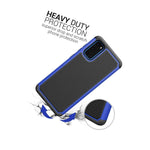 Blue Black Hard Case For Samsung Galaxy S20 Hybrid Shockproof Slim Phone Cover