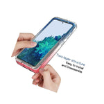 Pink Blue Case For Samsung Galaxy S21 5G Full Body Hard Slim Phone Cover