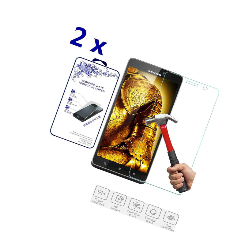 2X For Lenovo Note 8 A936 Premium Tempered Glass Screen Protector 2 5D 0 3Mm