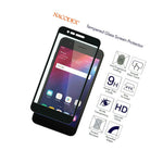 For Lg Xpression Plus Full Cover Tempered Glass Screen Protector Black