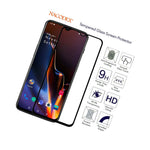 Nacodex For Oneplus 6T Full Cover Tempered Glass Screen Protector Black
