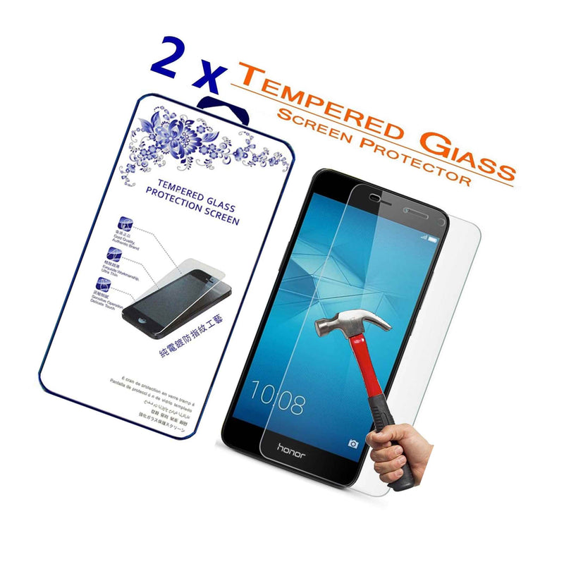 2 Pack For Huawei Honor 5C Tempered Glass Screen Protector Ballistics 0 3Mm