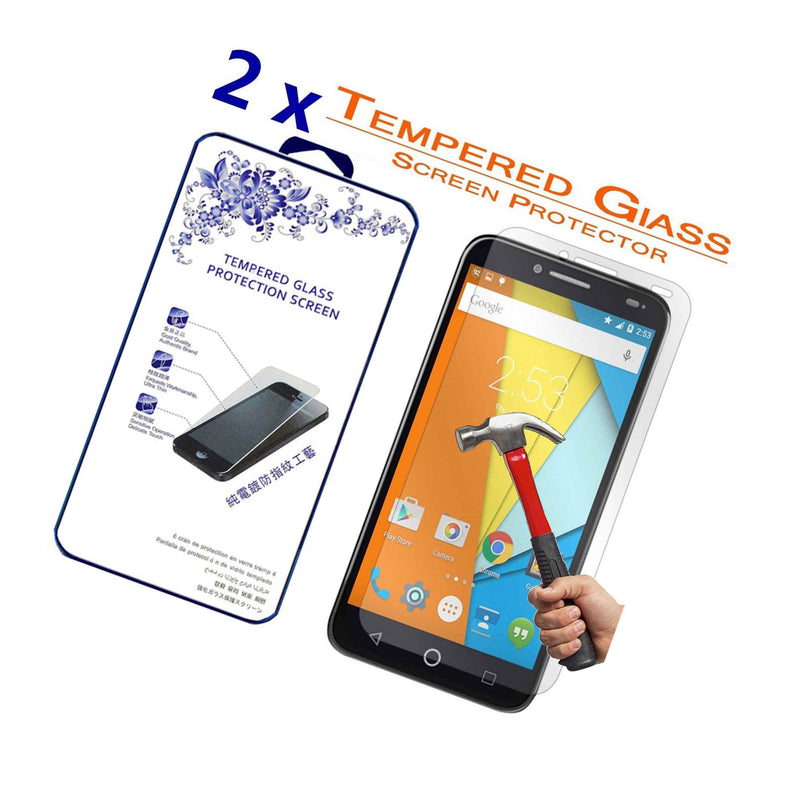 2X For Alcatel One Touch Fierce Xl Premium Tempered Glass Screen Protector
