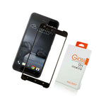 Nacodex For Htc X9 Full Cover Tempered Glass Screen Protector Black