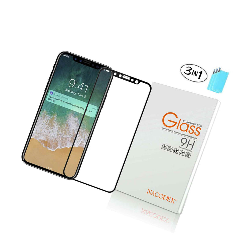 3X Nx For Apple Iphone Xs X 5 8 Full Cover Tempered Glass Screen Protector