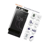 5X Nx For Sony Xz1 Compact Full Cover Tempered Glass Screen Protector Black