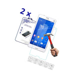 2X For Sony Xperia Z3 Compact Mini Premium Tempered Glass Screen Protector Film