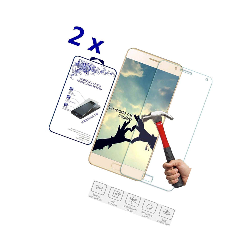 2X For Lenovo Vibe P1 Premium Tempered Glass Screen Protector 2 5D 0 3Mm 9H