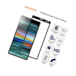 2X For Sony Xperia 10 Plus Full Cover Tempered Glass Screen Protector Black