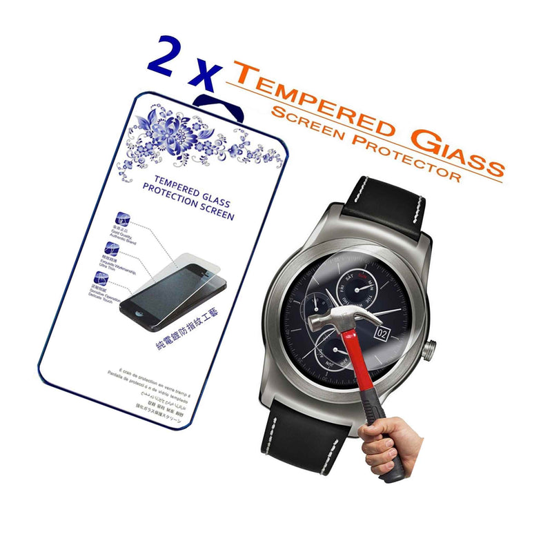 2X For Lg G Watch Urbane W150 Ballistic Tempered Glass Screen Protector