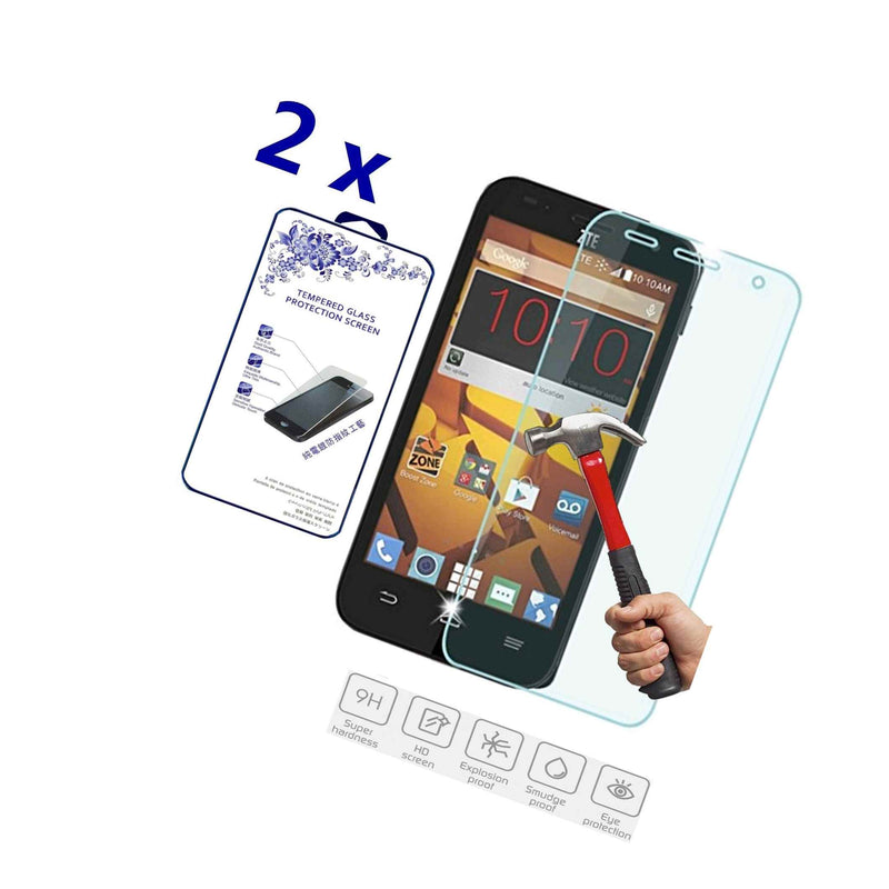 2X For Zte Speed N9130 Premium Tempered Glass Screen Protector Film 2 5D 0 3Mm