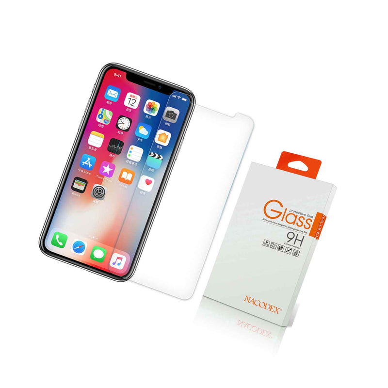 Nacodex For Apple Iphone X Tempered Glass Screen Protector