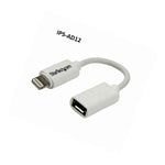 4 Usb Micro B To Apple Iphone 8 Pin Lightning Connector White Adapter Ip5 Ad12