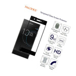 Nacodex For Sony Xa1 Plus Full Cover Tempered Glass Screen Protector Black
