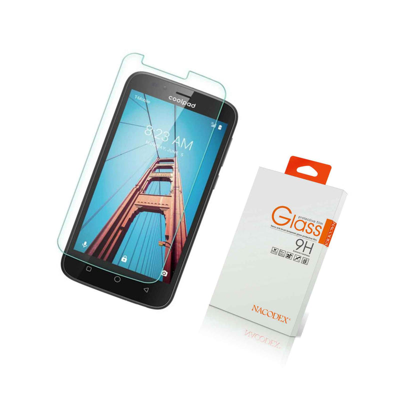 Nacodex For Coolpad Defiant Tempered Glass Screen Protector