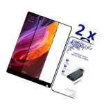 2X For Xiaomi Mix Full Curved Hd Tempered Glass Screen Protector 9H 0 3Mm
