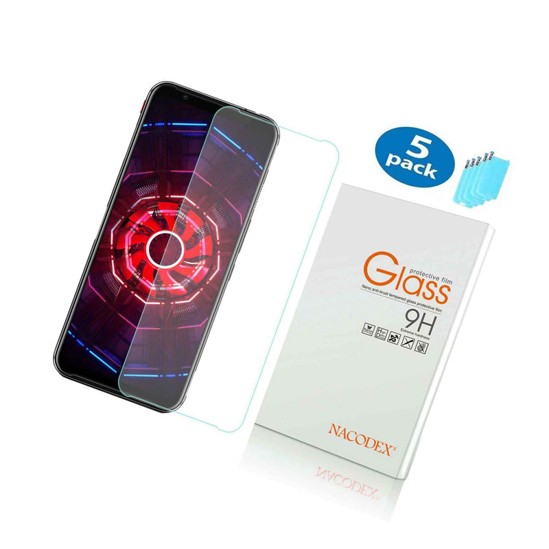 5 Pack Nacodex For Zte Nubia Red Magic 3 2019 Tempered Glass Screen Protector