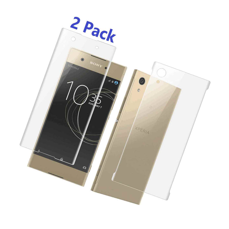 2Pk 1Back 1Front Full Cover No Foam Screen Protector For Sony Xa1 Plus