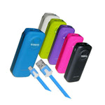 Syn 5200Mah Neon Power Battery Bank With Usb Charging Cable In Green