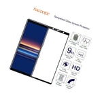 3X Nx For Sony Xperia 5 J9210 Full Cover Tempered Glass Screen Protector Black