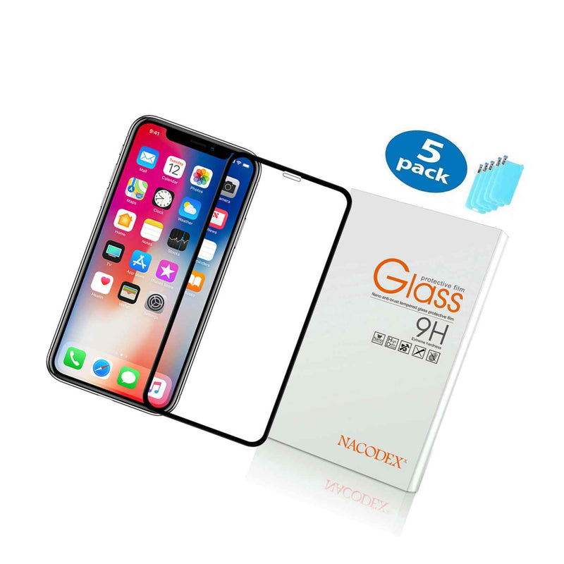 5X Nx For Apple Iphone Xs Max 6 5 Full Cover Tempered Glass Screen Protector
