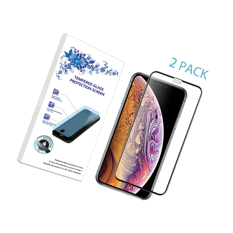 2X For Apple Iphone Xs Max 6 5 3D Full Cover Tempered Glass Screen Protector