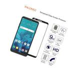 For Lg Stylo 4 2018 Full Cover Tempered Glass Screen Protector Black