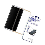3D Full Cover Tempered Glass Screen Protector For Samsung Galaxy S8 Plus Gold