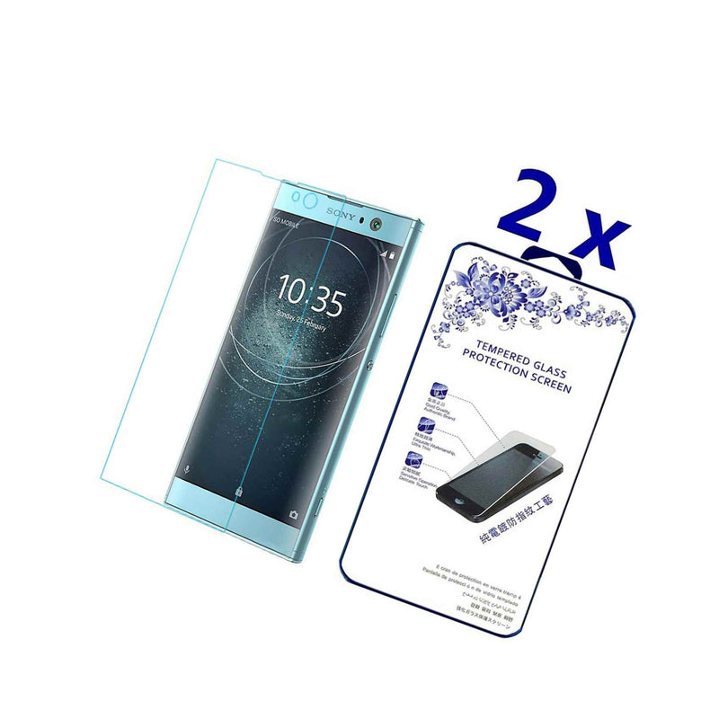 2 Pack For Sony Xperia Xa2 Tempered Glass Screen Protector