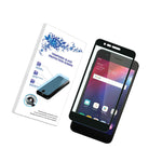For Lg Harmony 2 Full Cover Tempered Glass Screen Protector Black
