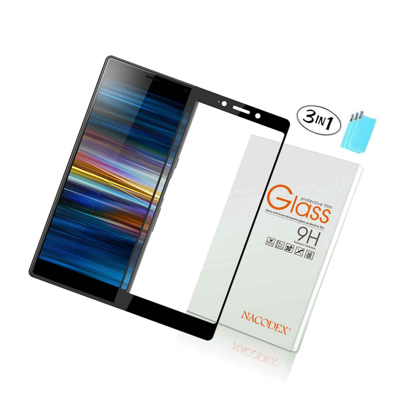 3X Nx For Sony Xperia L3 2019 Full Cover Tempered Glass Screen Protector Black