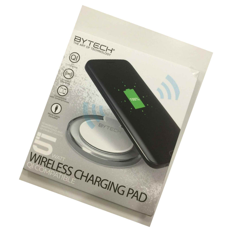 Bytech 5 Watt Wireless Charging Pad Qi Compatible New