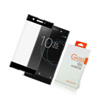 Nacodex For Sony Xa1 Plus 3D Full Cover Tempered Glass Screen Protector Black