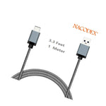 2X Nx Usb 3 1 Braided Type C Cable Data Charging Usb C To Usb A 3Ft1M Silve