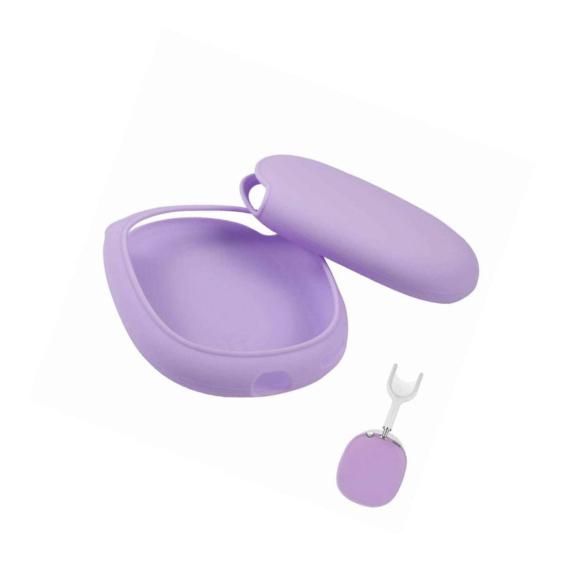 For Airpods Max Headphone Earcups Protector Case Silicone Ear Cups Cover Purple