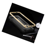 Luxury Golden Bumper Frame Rubber Cover Case For Samsung Galaxy Note 4