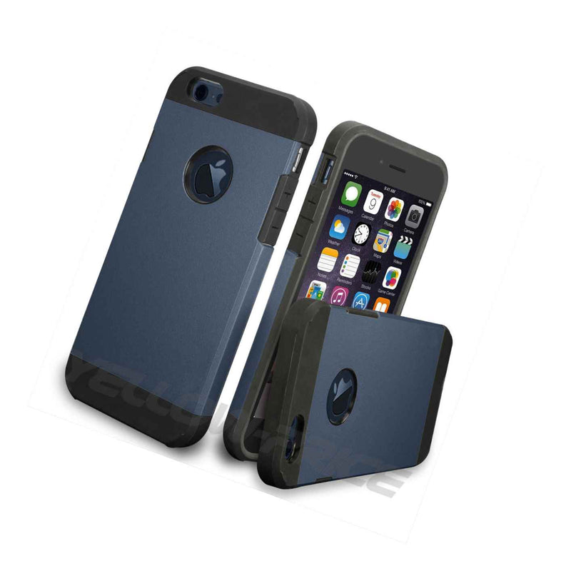 Heavy Duty Hybrid Tpu Soft Slim Case Dual Armor Cover For Iphone 6 6S Plus 5 5
