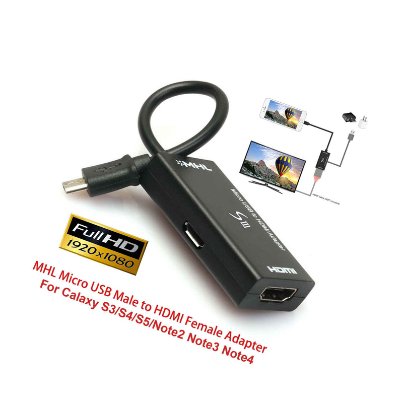 Mhl Micro Usb To Hdmi 1080P Hdtv Adapter For Samsung Galaxy S3 S4 S5 Note 2 3 4