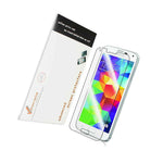 Clear Screen Shieldmatte Back Purple Flexible Tpu Case For Samsung Galaxy S5
